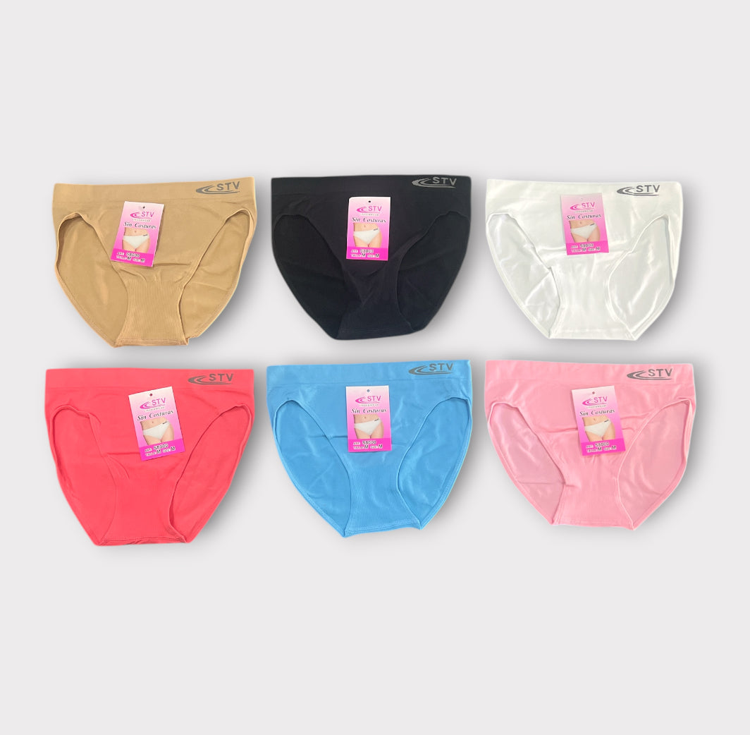 Braguita sin costuras clásica STV(pack de 6 unidades)