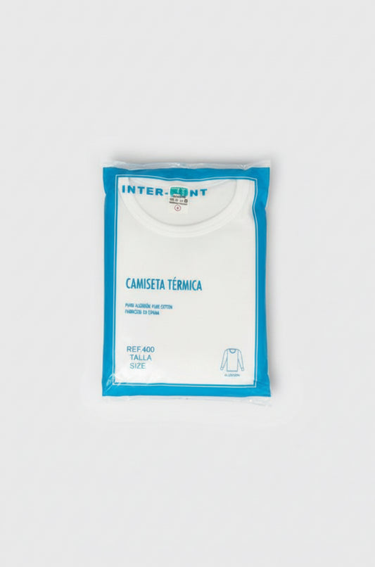 Camiseta interior algodón manga larga niño Inter-punt