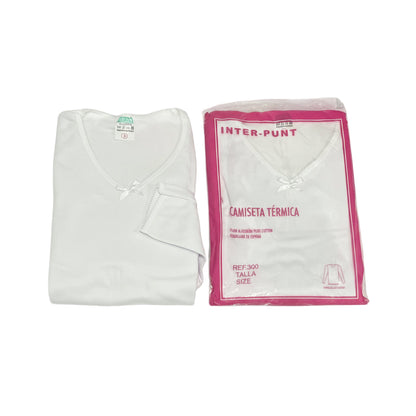 Camiseta interior algodón manga larga niña Inter-punt( pack de 6 unidades)