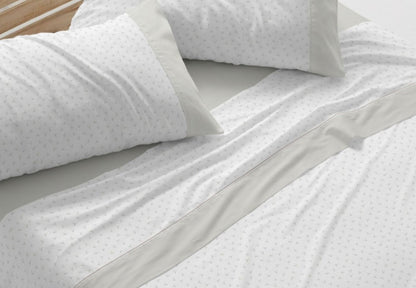 Juegos de sabana Franela Burrito Blanco 105cm