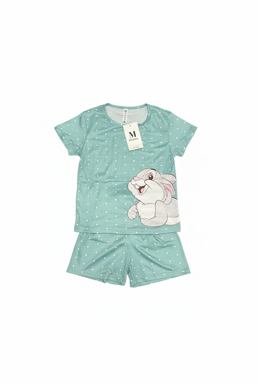 Pijama Corto Conejito – Conjunto Camiseta y Short