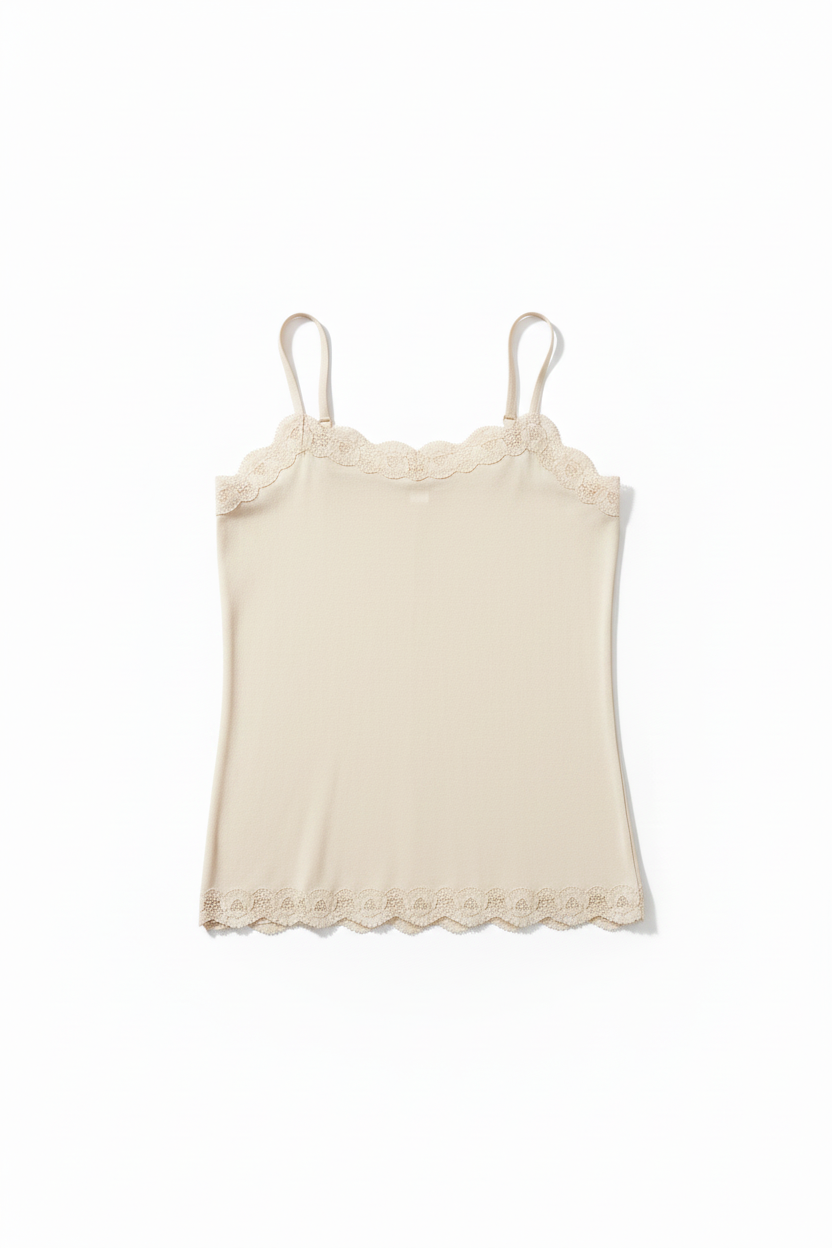 Camiseta de tirantes con encaje