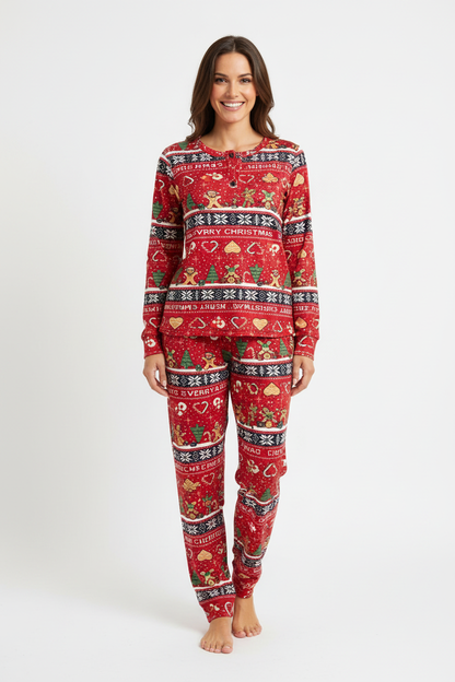 Pijama Navideño Mujer Gingerbread Christmas