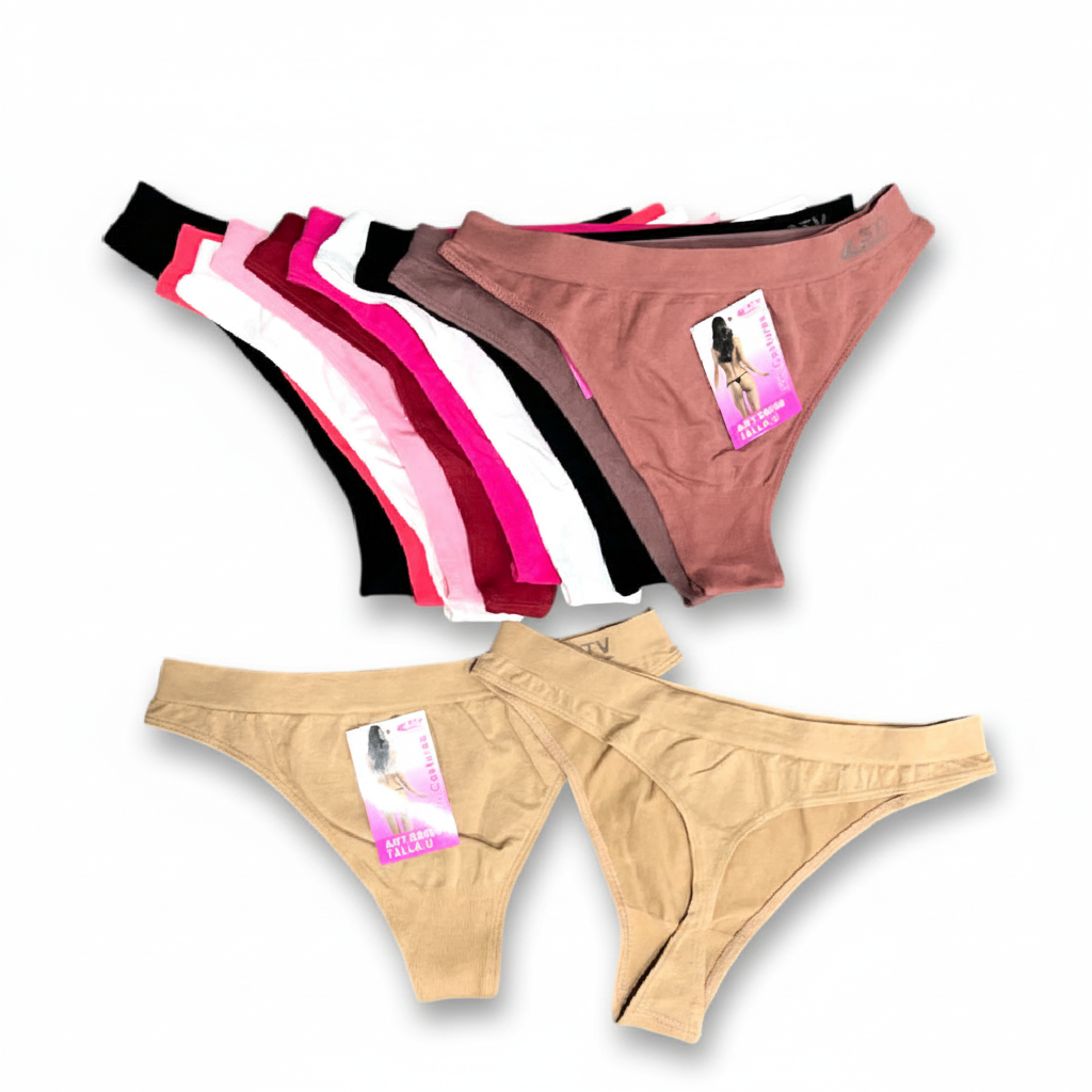 Tanga sin costuras (pack de 6 unidades ) S8006