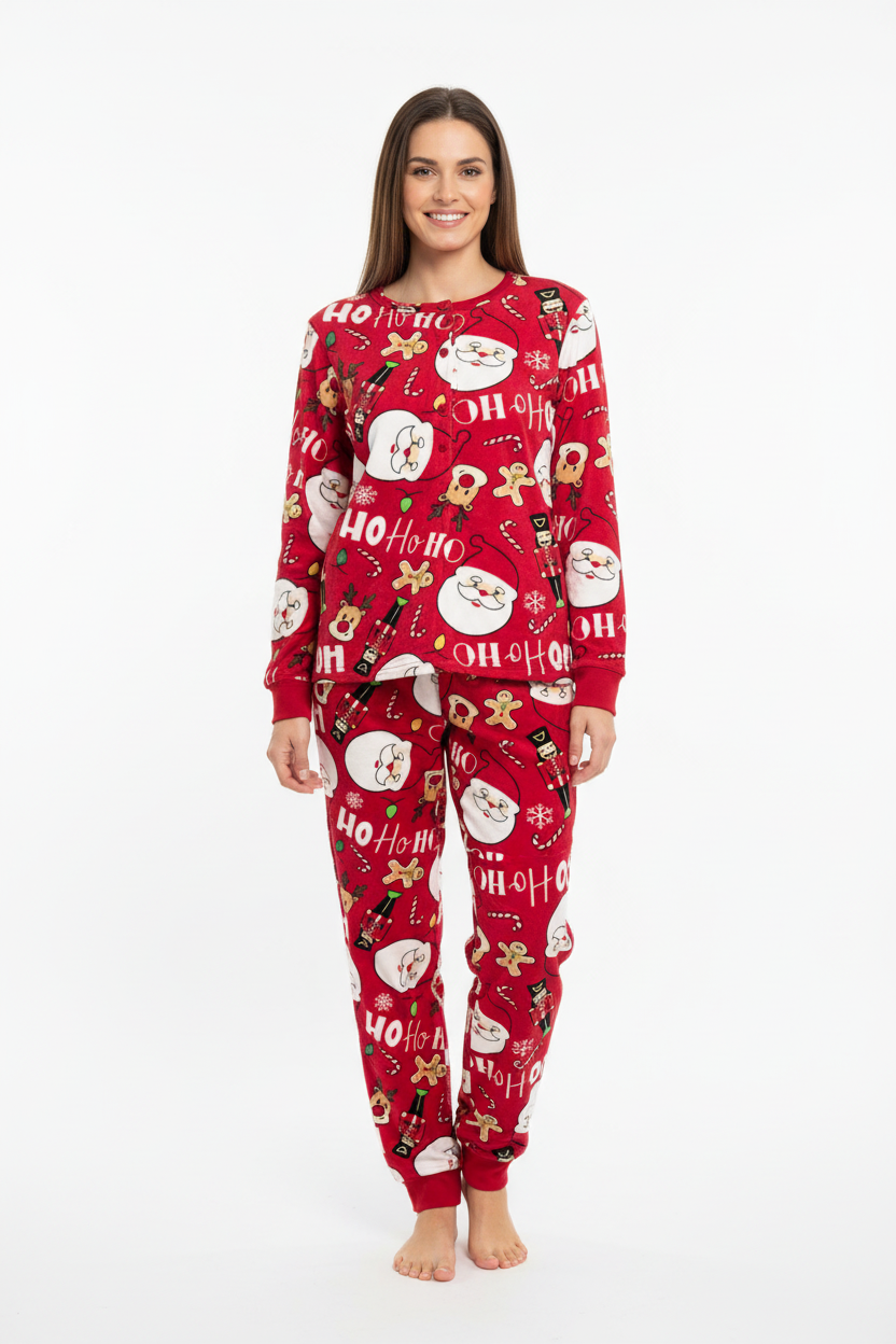 Pijama Navideño Mujer Ho Ho Ho