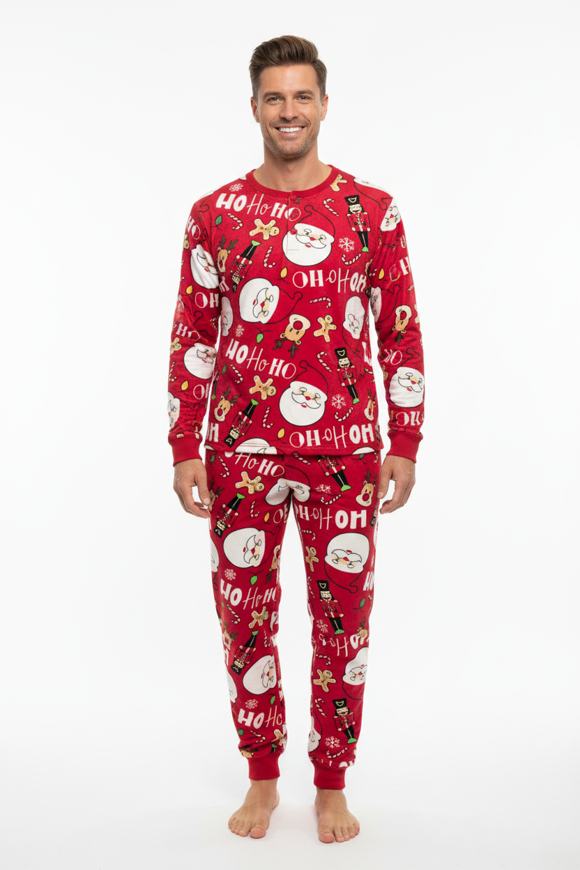 Pijama Navideño Hombre Ho Ho Ho