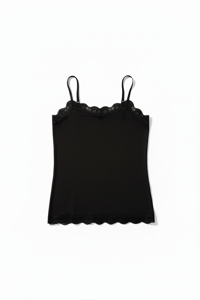 Camiseta de tirantes con encaje
