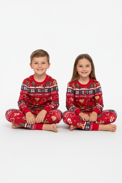 Pijama Navideño Infantil Gingerbread Christmas
