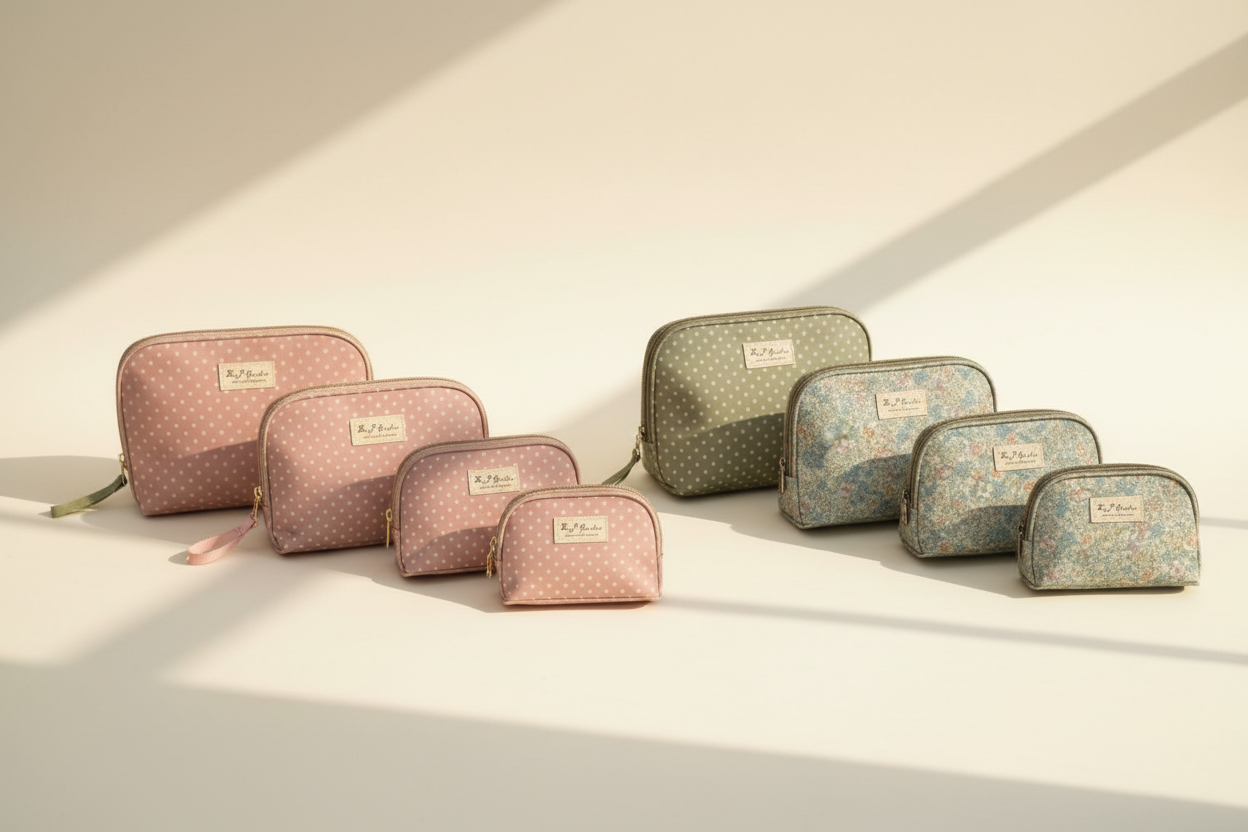 Set de 3 neceseres - 3 colores juntos